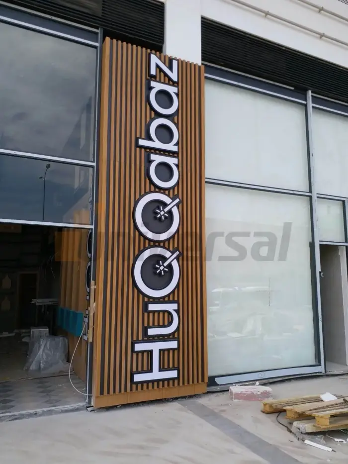 Cephe tabelası uygulaması 7 — Universal Reklam imalatı