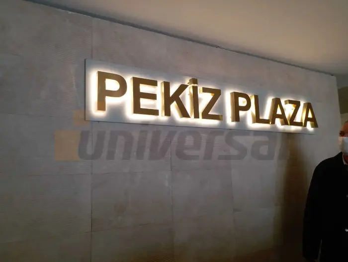 Işıklı kutu harf uygulaması 8 — Universal Reklam imalatı