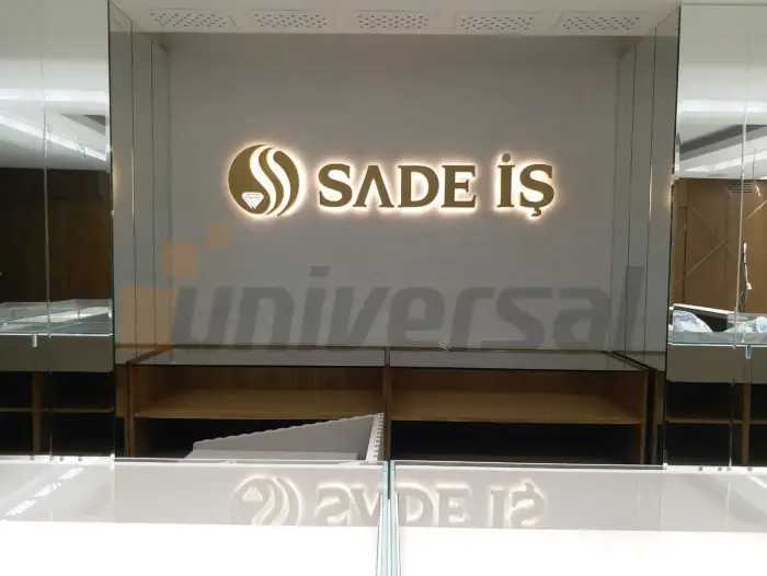 Işıklı kutu harf uygulaması 3 — Universal Reklam imalatı