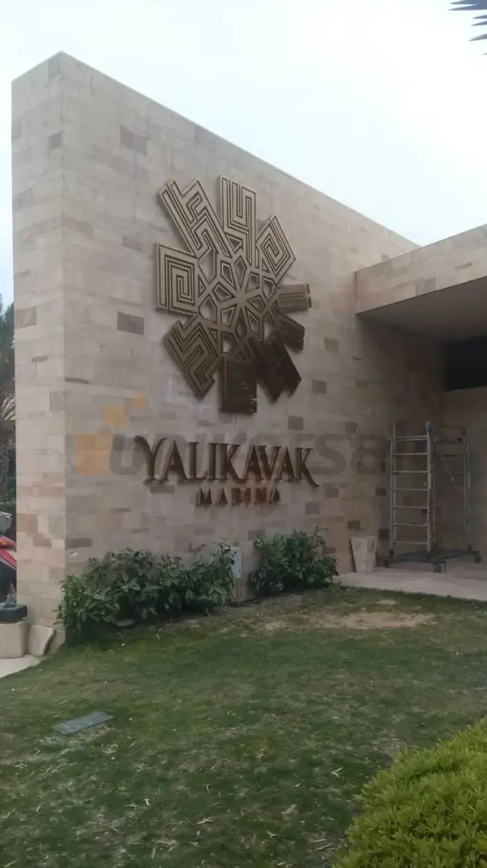 Işıksız kutu harf uygulaması 11 — Universal Reklam imalatı